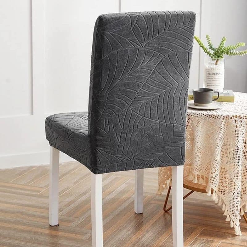 Housse De Chaise Déperlante En Jacquard Extensible Et Imperméable Housse De Chaise Déperlante En Jacquard Extensible Et Imperméable