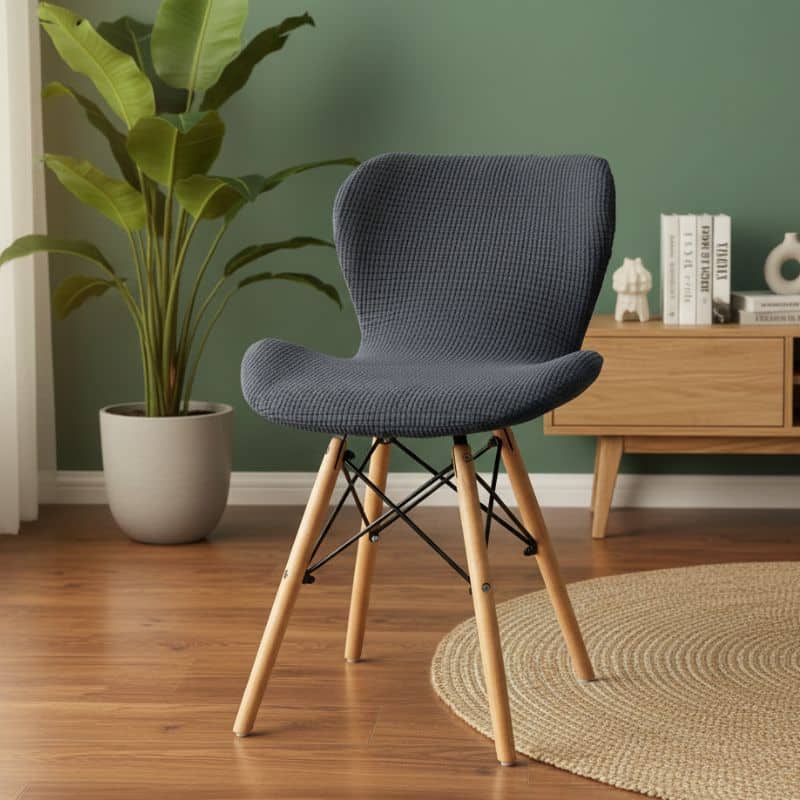 14-42 Housse De Chaise Déperlante Scandinave Pour Style Papillon