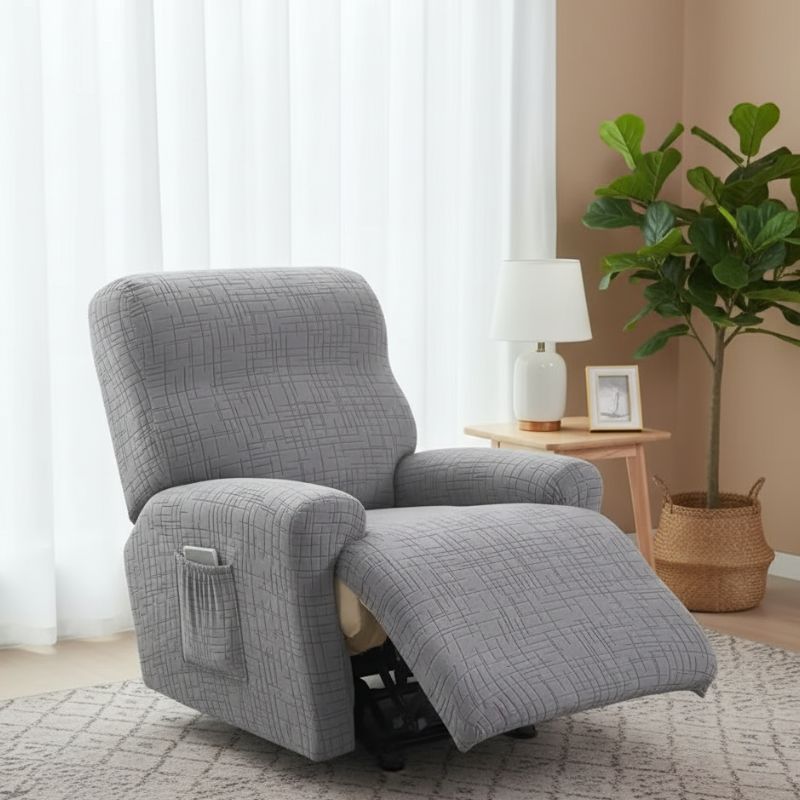14-79 Housse De Fauteuil Relax en TIssu Jacquard