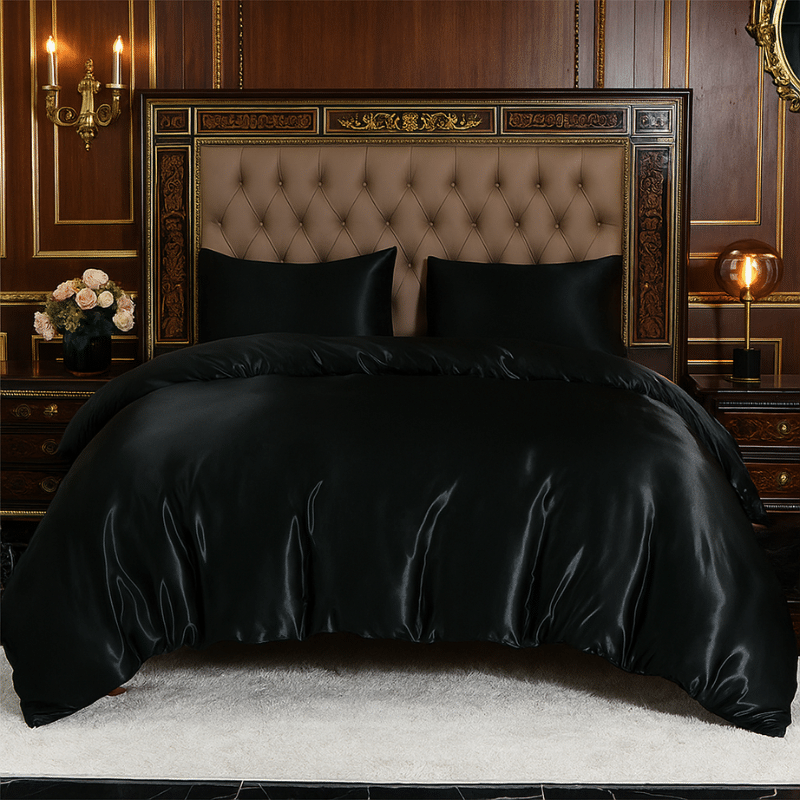 15-3 Housse de Couette Style Royal en Satin Élégant