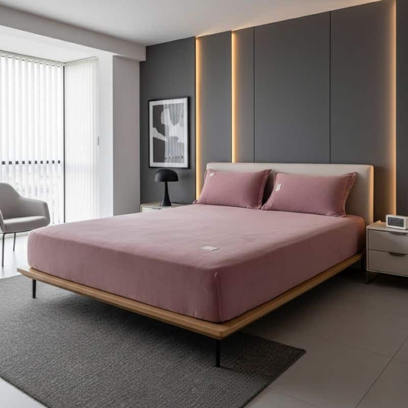 15-52 Drap Housse Style Luxe En Velours