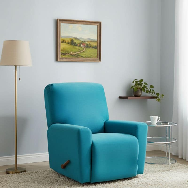 15-68 Housse De Fauteuil Unie Élégante