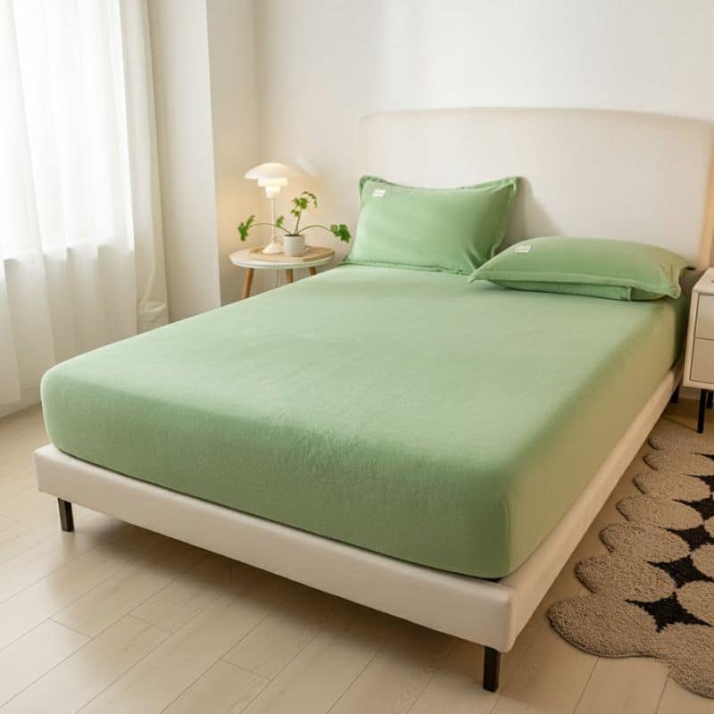 16-41 Drap Housse Style Luxe En Velours