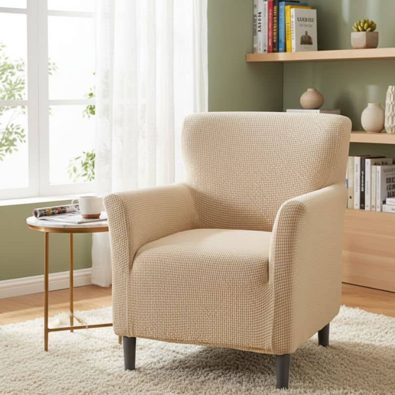 16-46 Housse de Fauteuil Déperlante Extensible et Confort