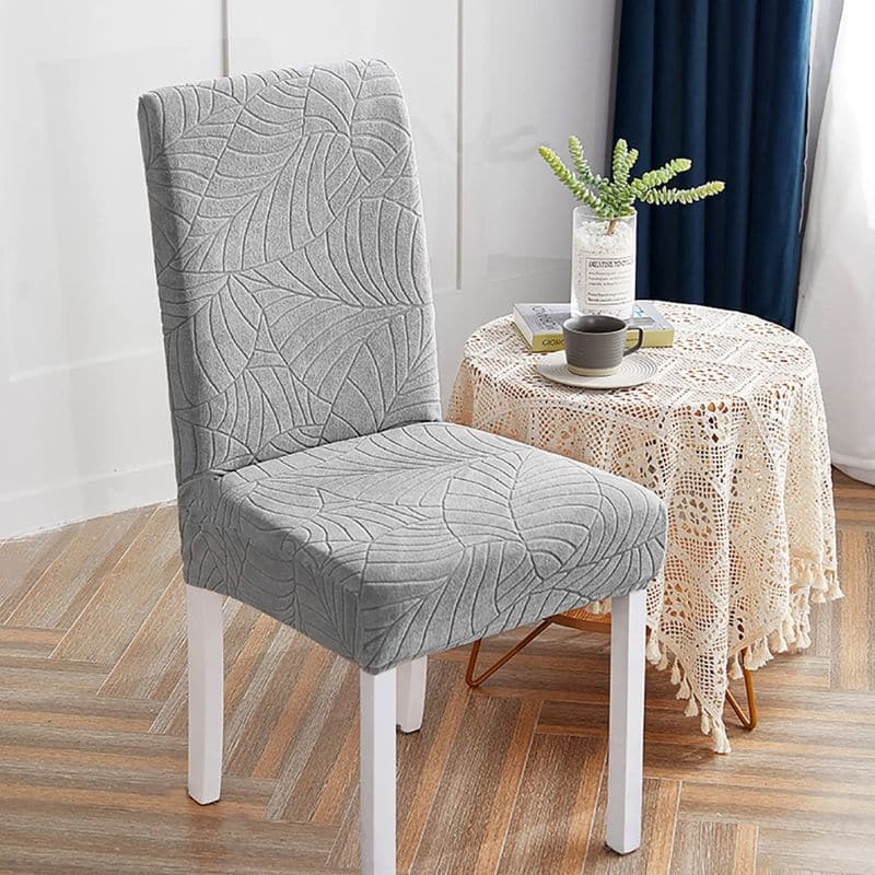 17-23 Housse De Chaise Déperlante En Jacquard Extensible Et Imperméable