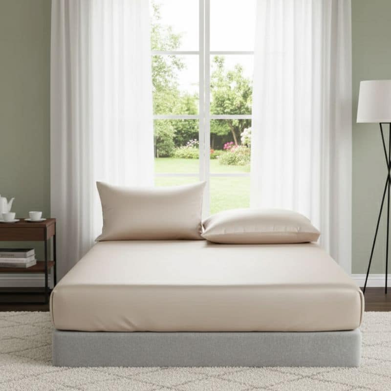 17-36 Drap-housse Style Soie de Luxe