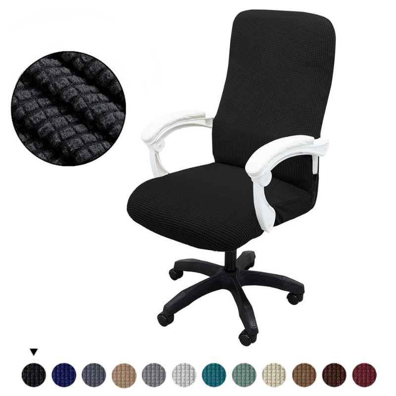 Housse De Chaise De Bureau Unie Extensible Et Résistante Housse De Chaise De Bureau Unie Extensible Et Résistante