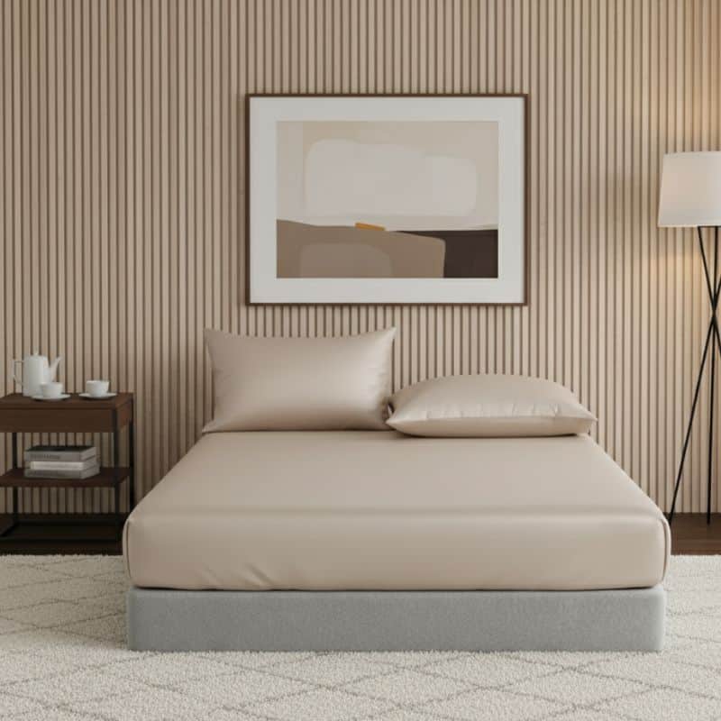 18-31 Drap-housse Style Soie de Luxe