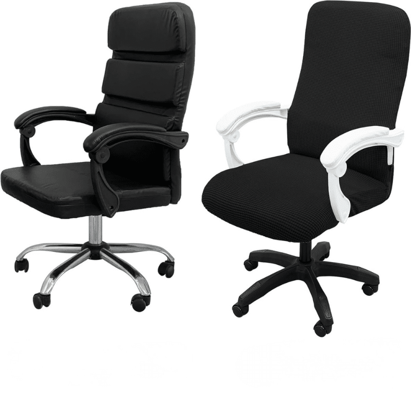 Housse De Chaise De Bureau Unie Extensible Et Résistante Housse De Chaise De Bureau Unie Extensible Et Résistante