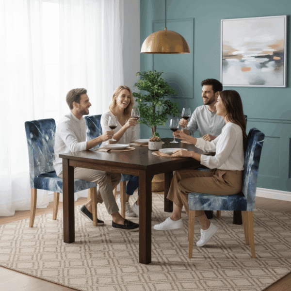 Housse De Chaise Évènementiel pour Anniversaire À Motif Nature Épurée
