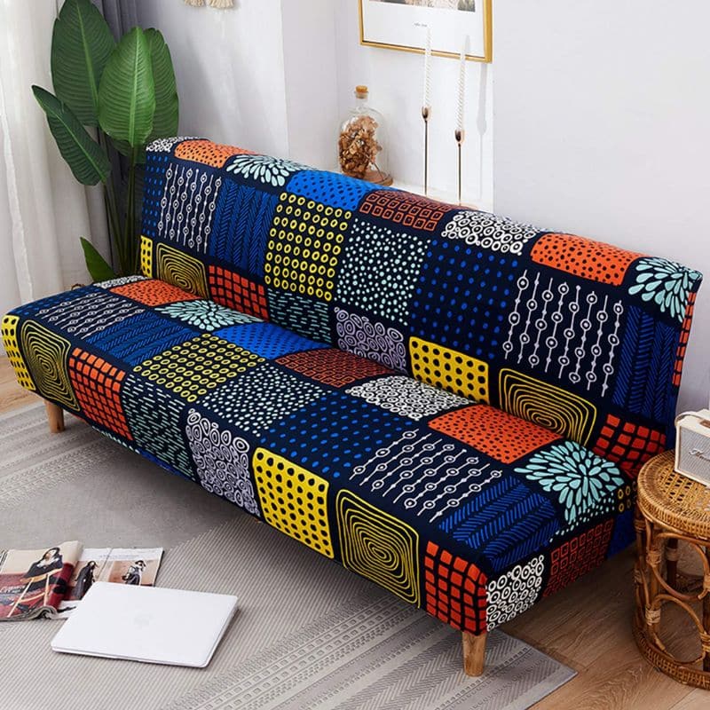 Housse De Canapé Convertible Et Extensible Style Patchwork Moderne Housse De Canapé Convertible Et Extensible Style Patchwork Moderne