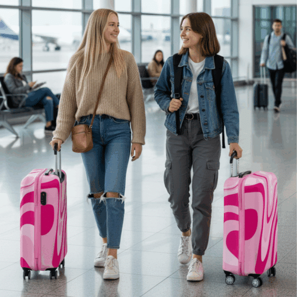 Housse de Valise Design Style Abstrait Contemporain