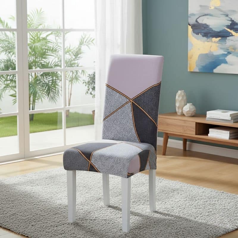 Housse De Chaise Extensible Style Moderne En Tissu Doux Élégant Housse De Chaise Extensible Style Moderne En Tissu Doux Élégant