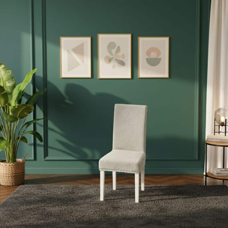 Housse De Chaise Déperlante En Jacquard Extensible Et Imperméable Housse De Chaise Déperlante En Jacquard Extensible Et Imperméable