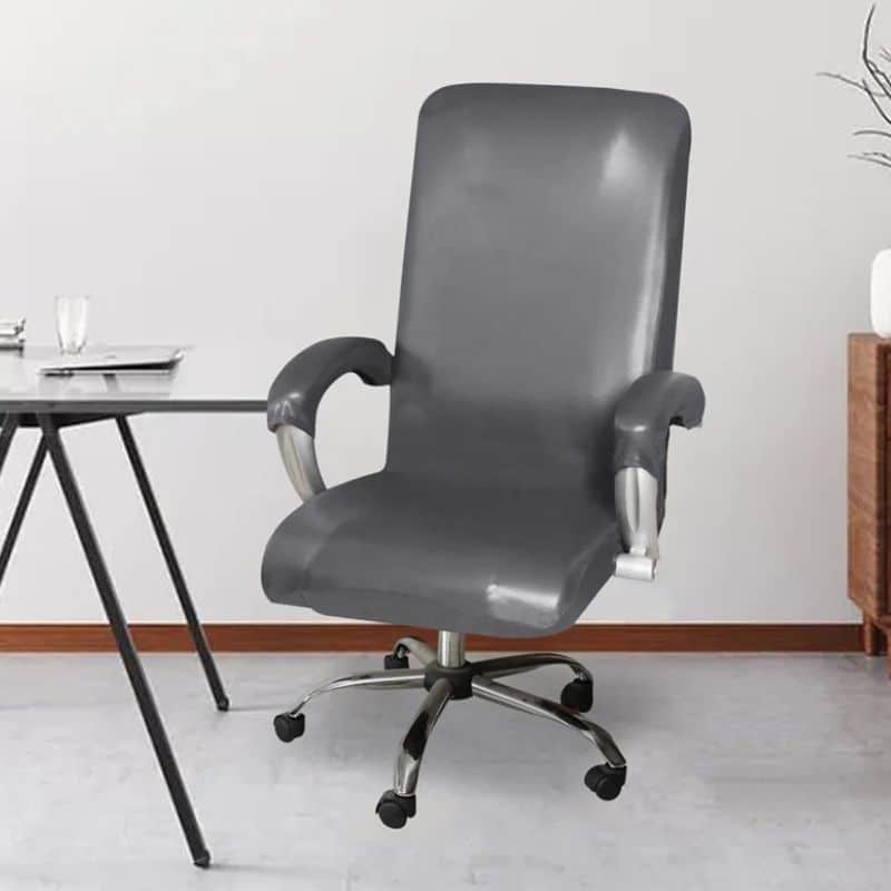 Housse De Chaise Déperlante En Cuir PU Extensible Pour Fauteuil De Bureau Housse De Chaise Déperlante En Cuir PU Extensible Pour Fauteuil De Bureau
