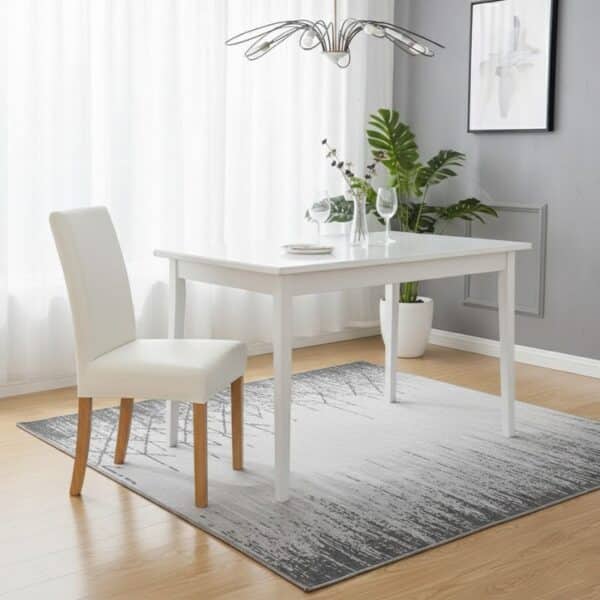 Housse De Chaise Unie En Cuir Pu Résistante Et Facile À Nettoyer