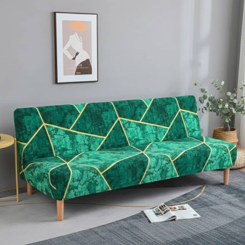 Housse De Canapé Clic-Clac Taille Standard À Motif Géométrique Moderne Housse De Canapé Clic-Clac Taille Standard À Motif Géométrique Moderne