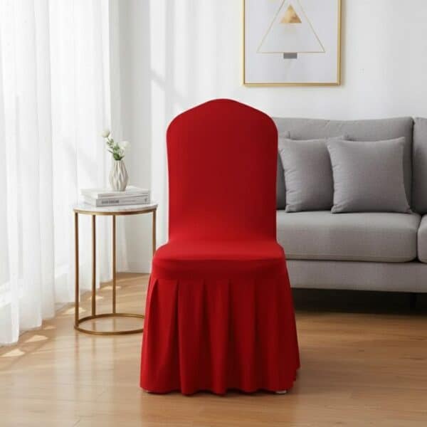 Housse De Chaise Évènementiel Avec Jupe Plissée