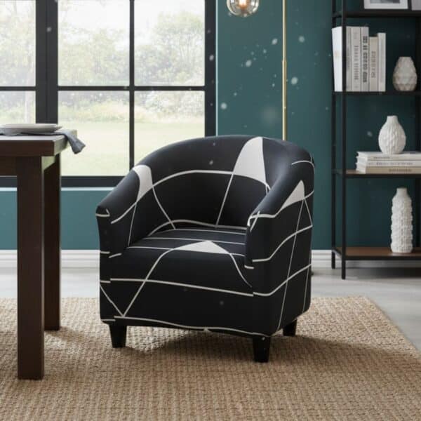 Housse de Fauteuil Club Design Géométrique Contemporain