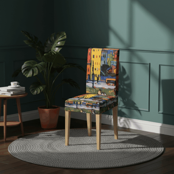 Housse De Chaise À Motif Urbain Abstrait Artistique