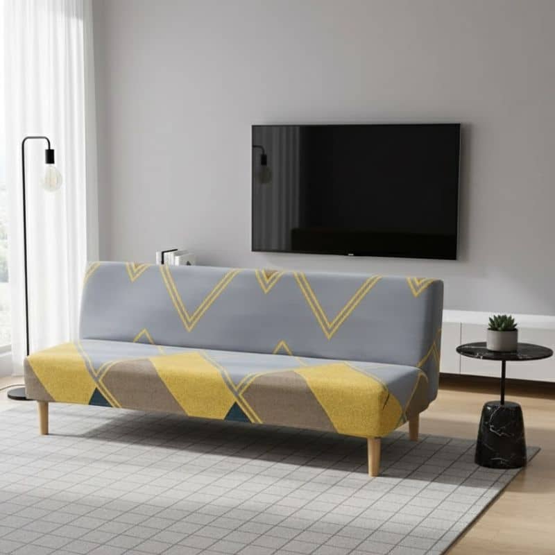 Housse De Canapé Clic-Clac Moderne Taille Standard En Tissu Extensible Housse De Canapé Clic-Clac Moderne Taille Standard En Tissu Extensible