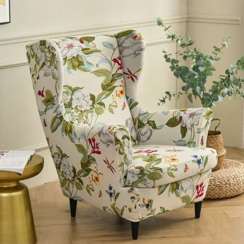 Housse de Fauteuil À Motif Printanier Élégant Housse de Fauteuil À Motif Printanier Élégant