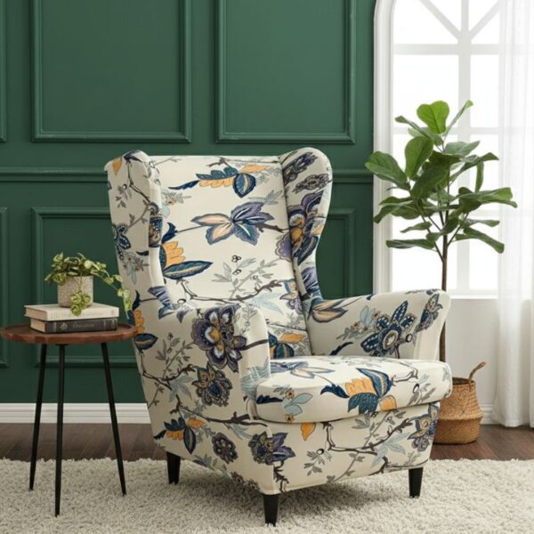 Housse de Fauteuil À Motif Botanique Raffiné