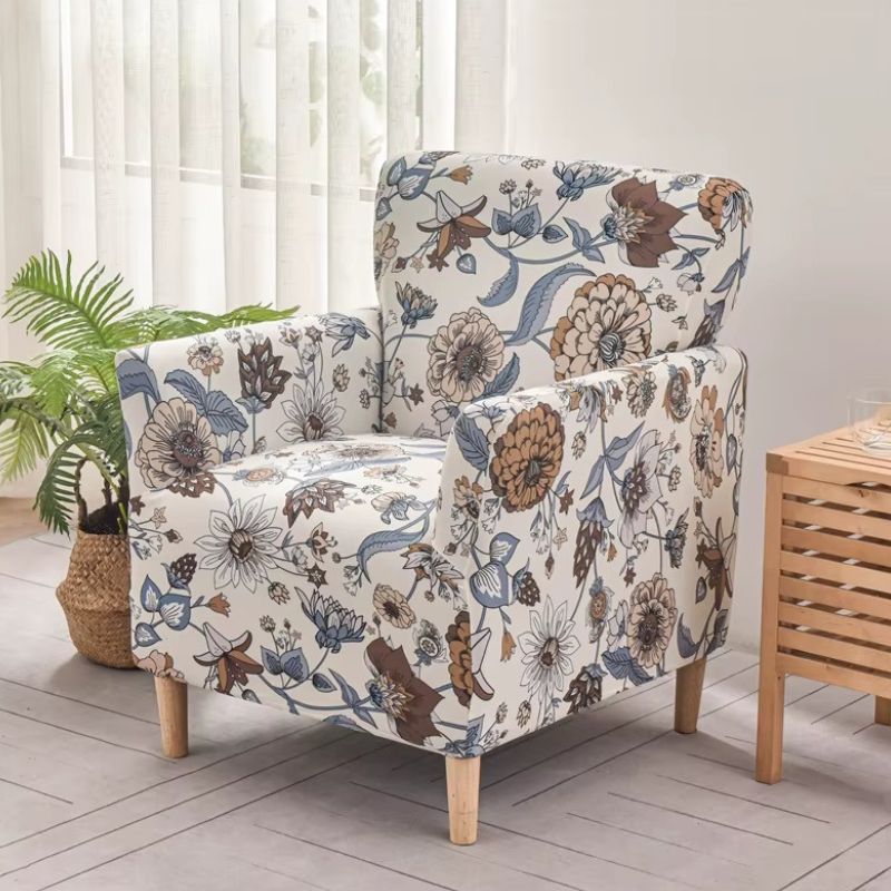 Housse de Fauteuil Bergère Style Floral Vintage Housse de Fauteuil Bergère Style Floral Vintage