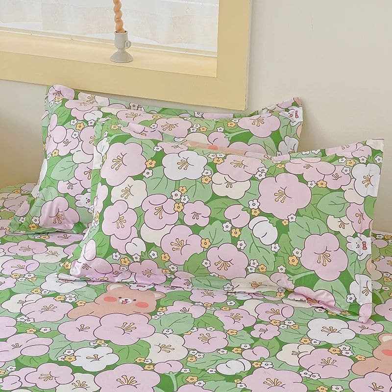 Taie d’Oreiller À Motif Floral Pastel Taie d’Oreiller À Motif Floral Pastel