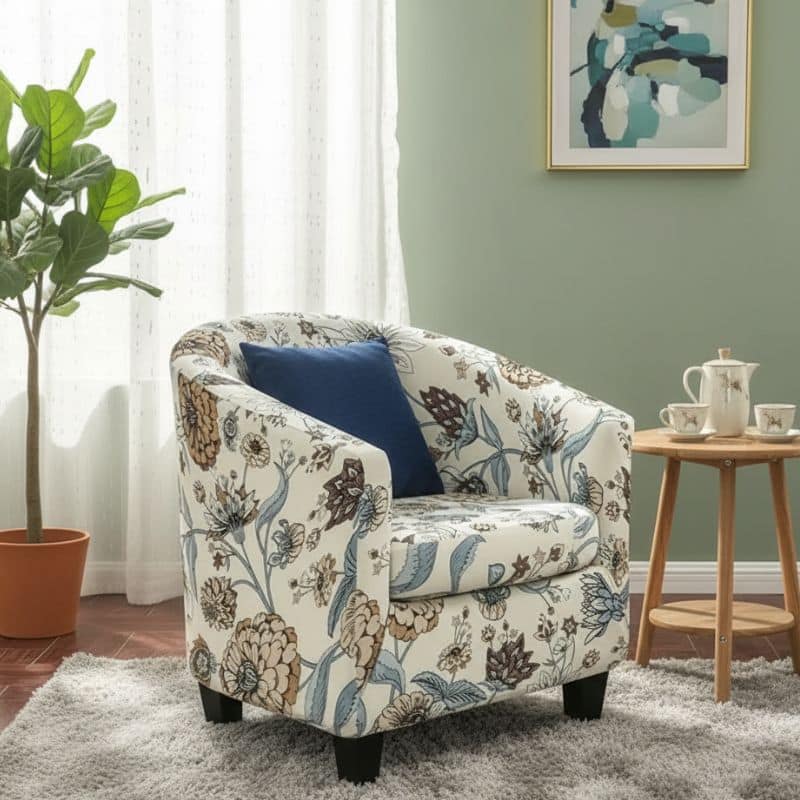 Housse De Fauteuil Design Floral Vintage Housse De Fauteuil Design Floral Vintage