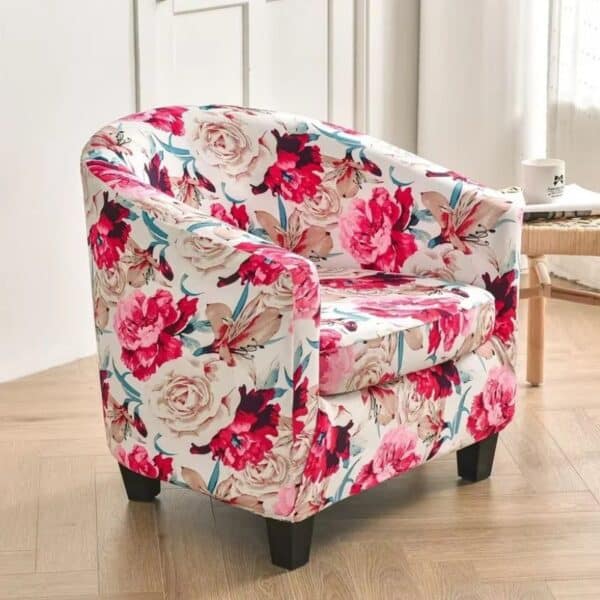 Housse De Fauteuil à Motif Floral Coloré