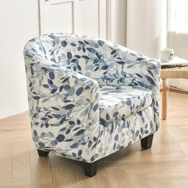 Housse De Fauteuil À Motif Floral Et Géométrique Chic