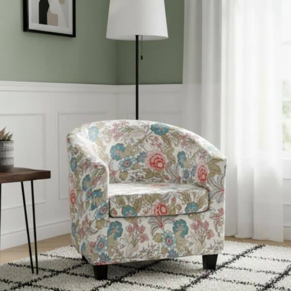 Housse De Fauteuil Imprimé Fleurs