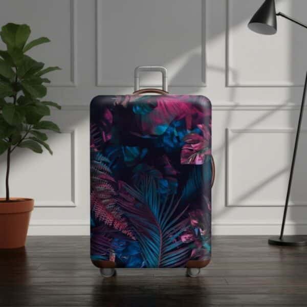 Housse de Valise Grande Taille Forêt Tropicale de Nuit