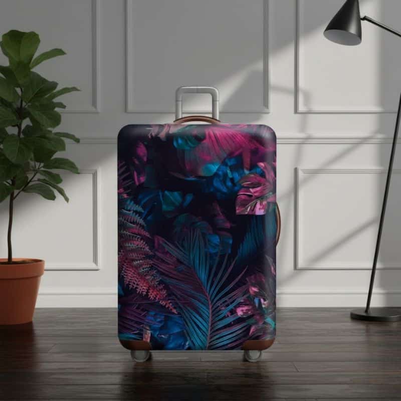 Housse de Valise Grande Taille Forêt Tropicale de Nuit Housse de Valise Grande Taille Forêt Tropicale de Nuit