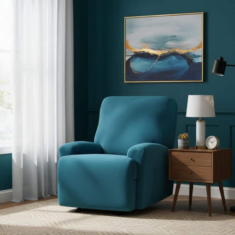 Housse De Fauteuil Relax En Velours Épais Style Chic Et Contemporain Housse De Fauteuil Relax En Velours Épais Style Chic Et Contemporain