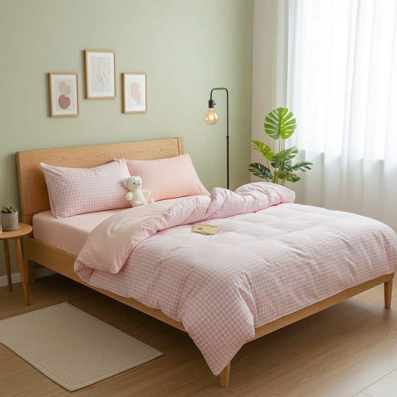 Housse de Couette Style Campagne Chic 3 pièces Housse de Couette Style Campagne Chic 3 pièces