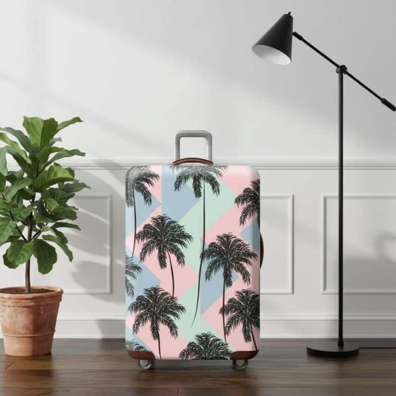 Housse de Valise Grande Taille Palmiers Tropicaux Housse de Valise Grande Taille Palmiers Tropicaux