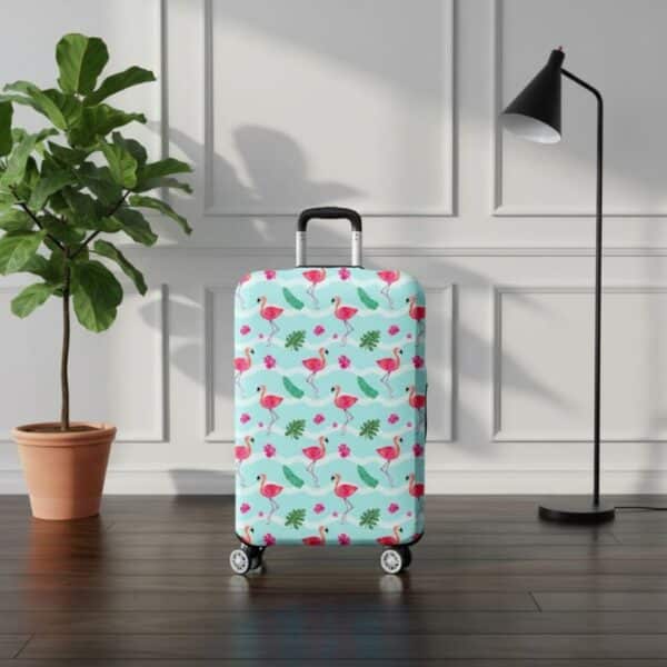 Housse de Valise Design Flamants Roses