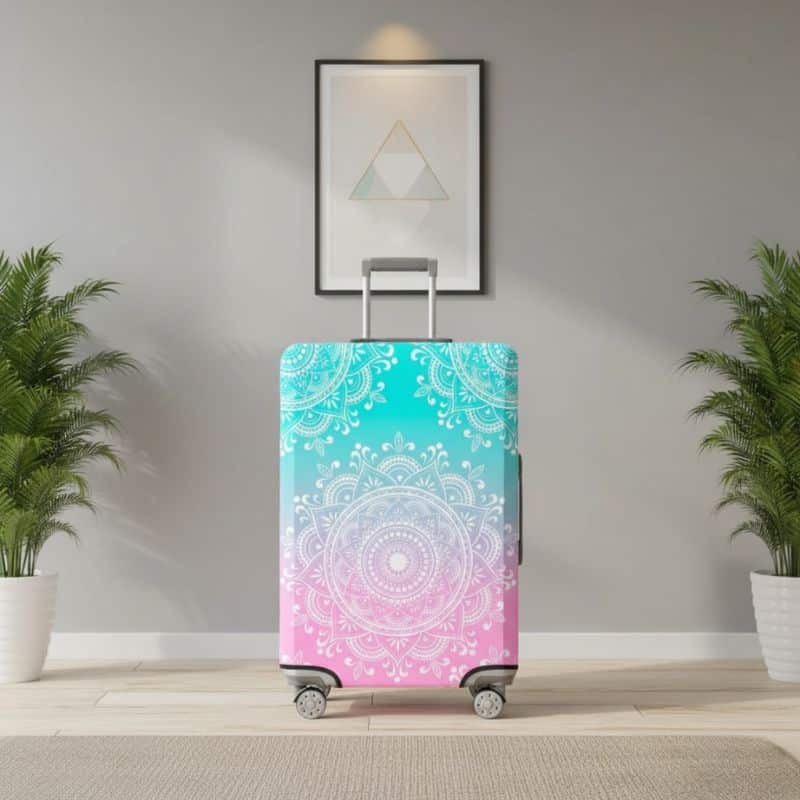 Housse de Valise Design Mandala Dégradé Housse de Valise Design Mandala Dégradé