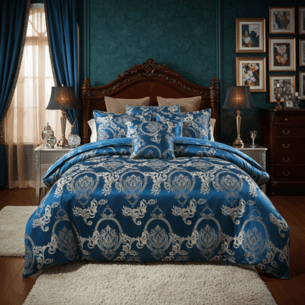 Housse de Couette Style Royal en Satin