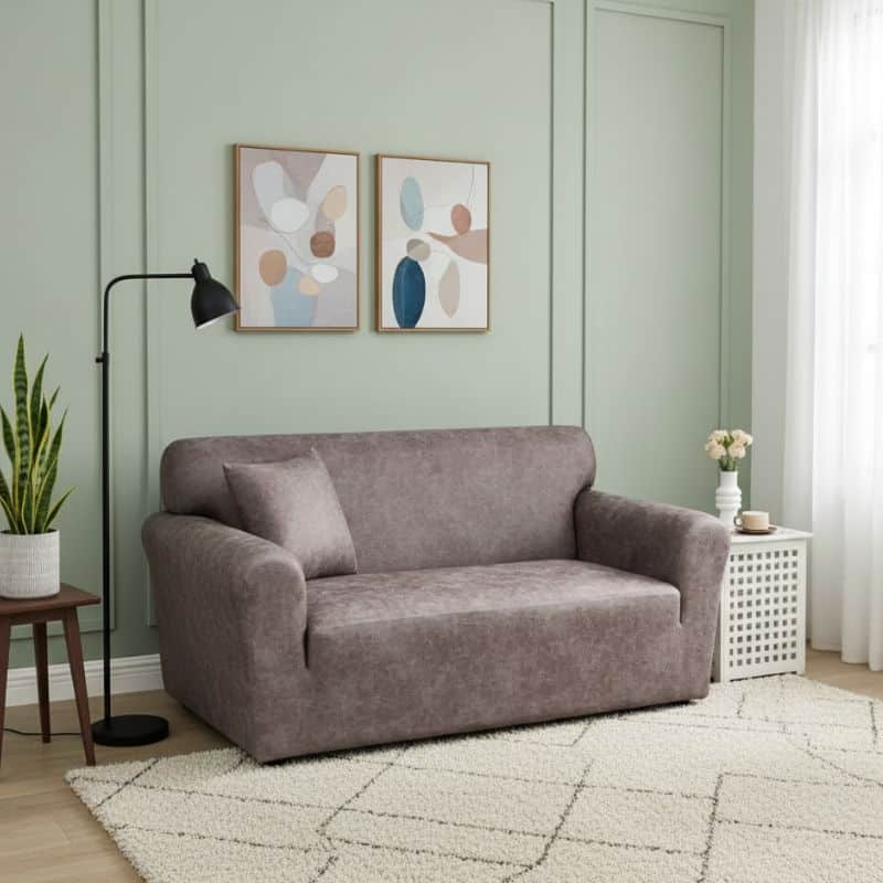 Housse De Canapé 2 Places Classique En Similicuir Imperméable Et Élégante Housse De Canapé 2 Places Classique En Similicuir Imperméable Et Élégante