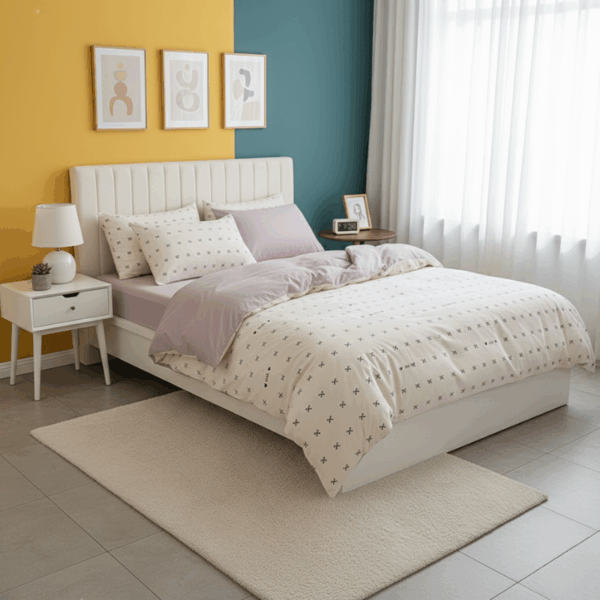 Housse de Couette Style Nœud d’Amour