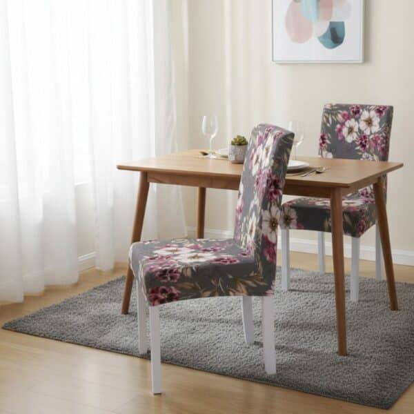 Housse De Chaise À Motif Fleurs Romantiques