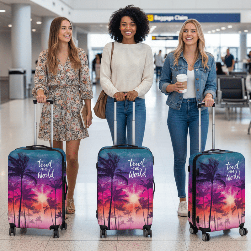 Housse de Valise Design Coucher de Soleil Tropical Housse de Valise Design Coucher de Soleil Tropical