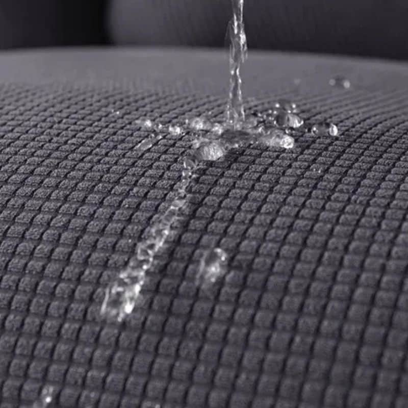 Housse De Chaise Déperlante À Dossier Haut En Jacquard Extensible Housse De Chaise Déperlante À Dossier Haut En Jacquard Extensible