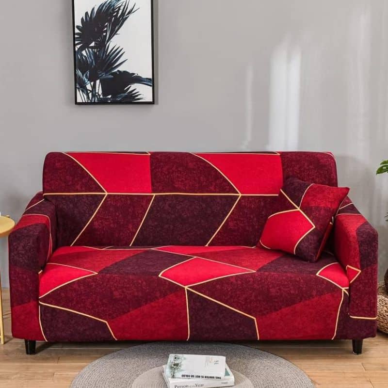 Housse de Canapé Angle Extensible À Motif Géométrique Moderne Housse de Canapé Angle Extensible À Motif Géométrique Moderne
