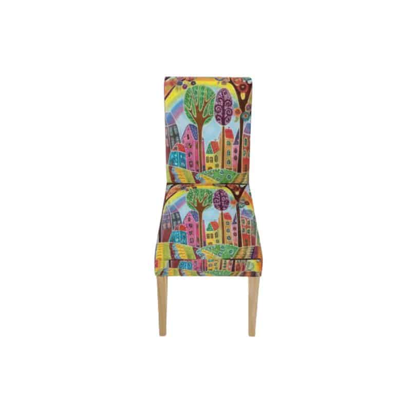Housse De Chaise À Motif Paysage Coloré Housse De Chaise À Motif Paysage Coloré