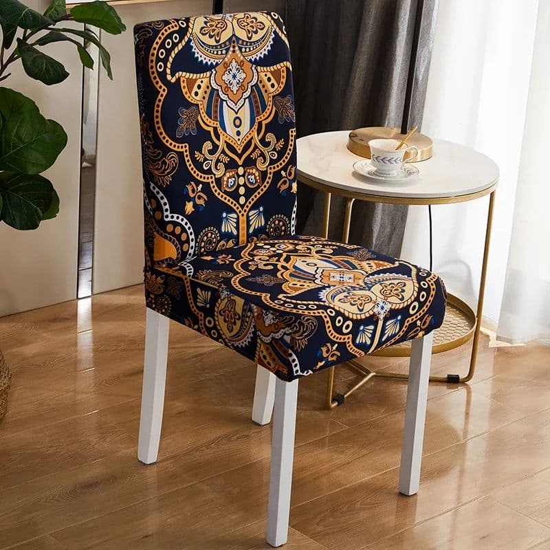 Housse De Chaise Haut Dossier Style Mandala Housse De Chaise Haut Dossier Style Mandala