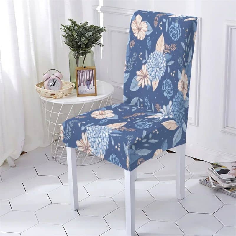 Housse De Chaise À Motif Floral au Charme Classique et Intemporel Housse De Chaise À Motif Floral au Charme Classique et Intemporel